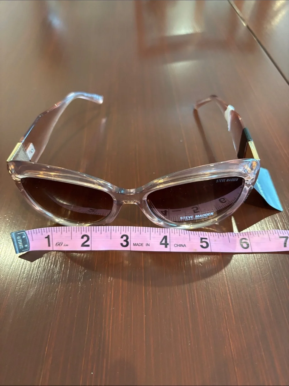 Steve Madden 100% UV protection,rose gold tortoise shell,Cat 2,gradient lens